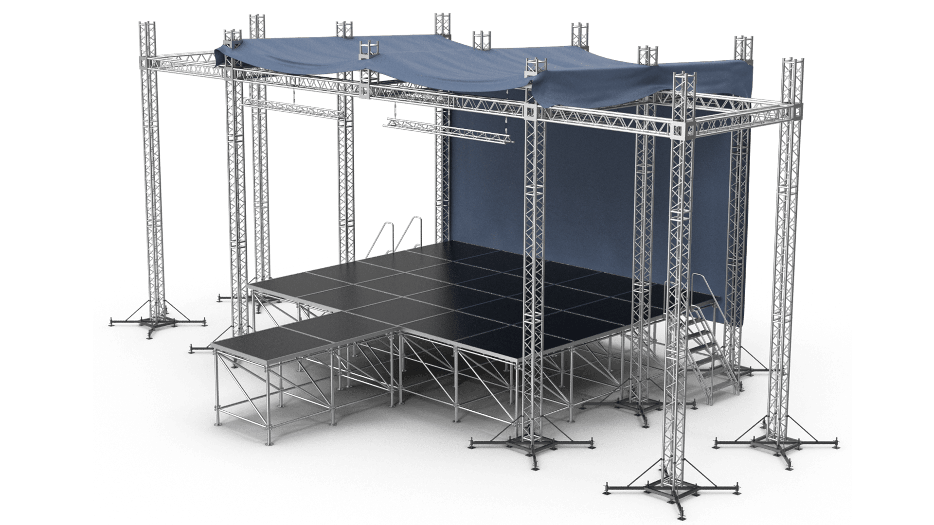 outdoor concert stage metal scaffolding structure